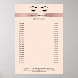 Wimpern Augenbrauen Poster