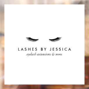 Wimpern Glamour Fensteraufkleber