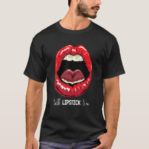 Wimpern Lippen und Zunge Frauen küssen Kleidung Li T-Shirt
