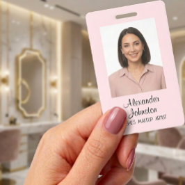 Wimpern-Makeup-Artist Blush Pink ID-Ausweis Ausweis