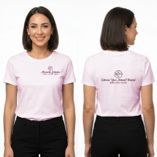 Wimpern-Makeup-Artist Custom-Logo-Branding T-Shirt