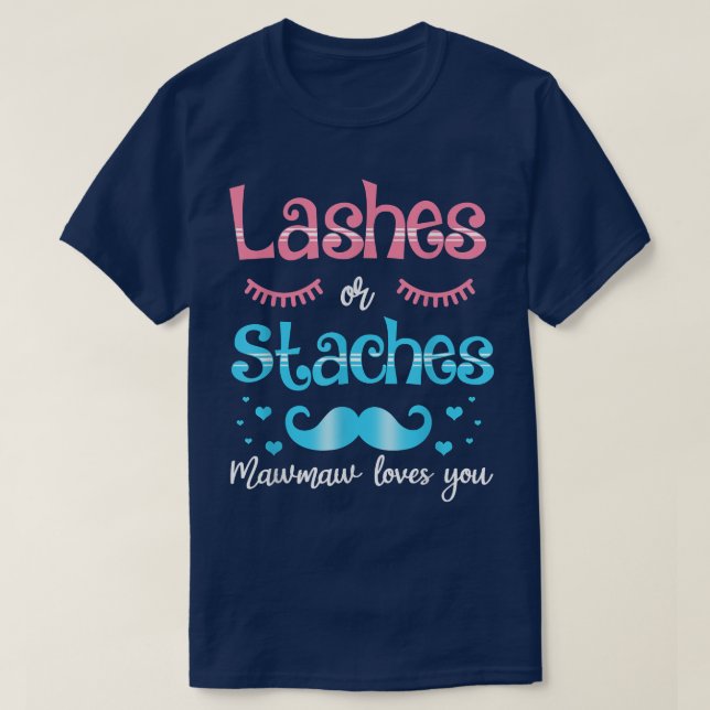 Wimpern oder Stress, die Lieben bei Ihnen Geschlec T-Shirt (Design vorne)