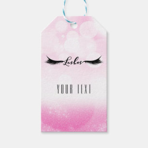 Wimpern Pink Glanz Glamour Wimpern Chic Schönheit Geschenkanhänger