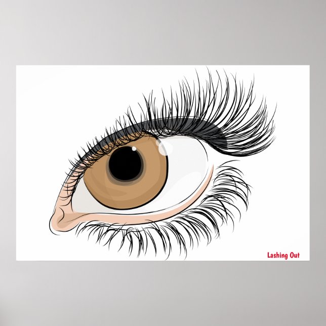 Wimpern Poster (Vorne)