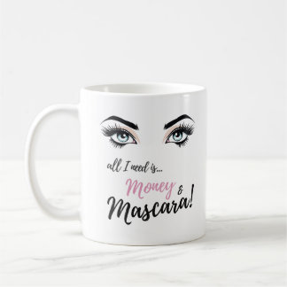 Wimpern, Schminkkunst, Mascara, Geschenk für Mädch Kaffeetasse
