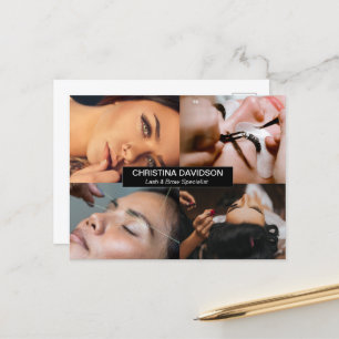 Wimpern- und Augenbrauen-Spezialist Individuelles  Postkarte