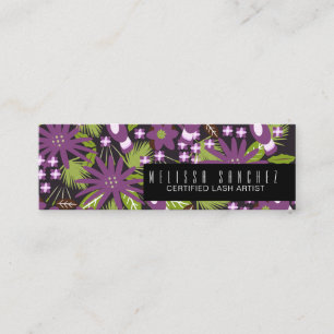 Wimpernkünstlerin Extensions Visagistin Tropical Mini Visitenkarte
