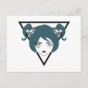 Wimpernschwindlerin Postkarte