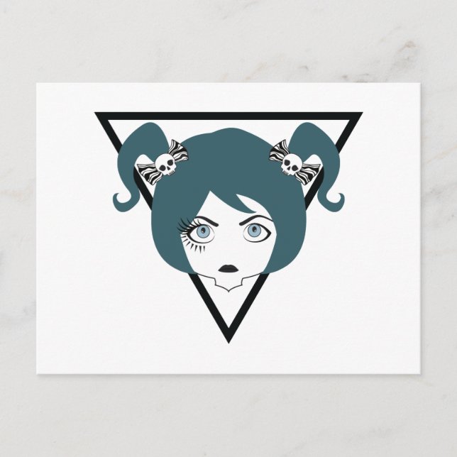 Wimpernschwindlerin Postkarte (Vorderseite)