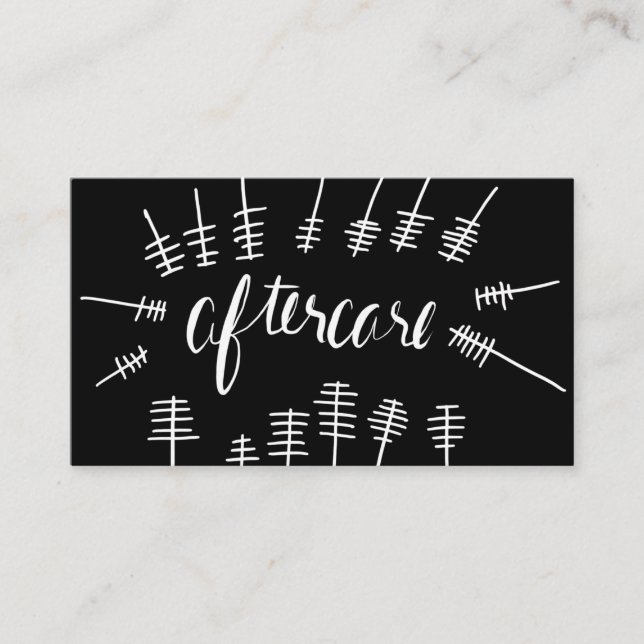 Wimperntuschen-Stab Fürsorge-Peitschenkarte Visitenkarte (Vorderseite)