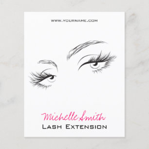 Wimpernverlängerung lange Wimpern Flyer
