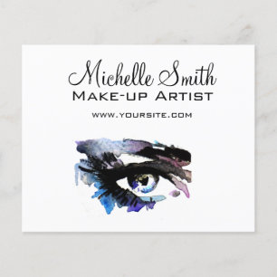 Wimpernverlängerung-Make-up-Branding im Aquarell-L Flyer