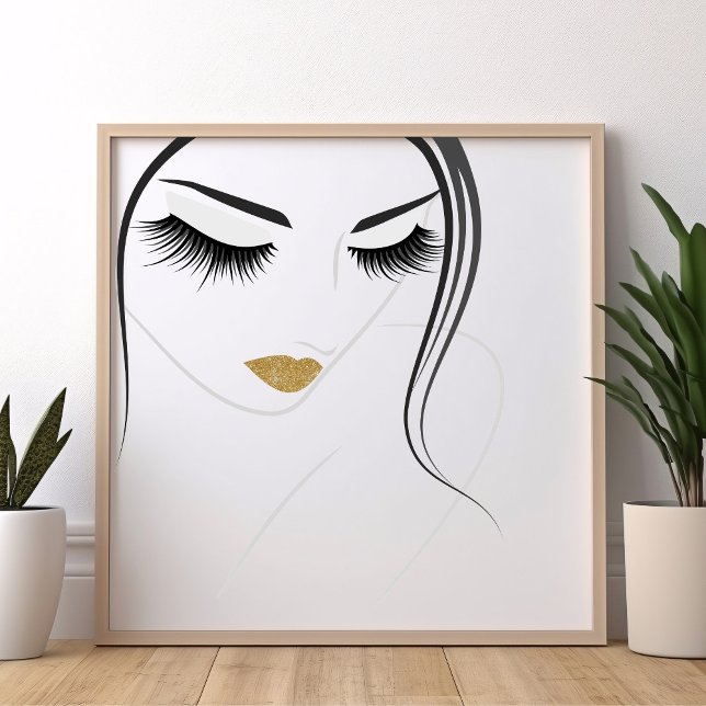 Wimpernverlängerung mit langen Wimpern Poster (Von Creator hochgeladen)