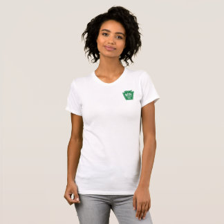 WIN Logo Damen T-Shirt mit QR-Code auf der Rücksei