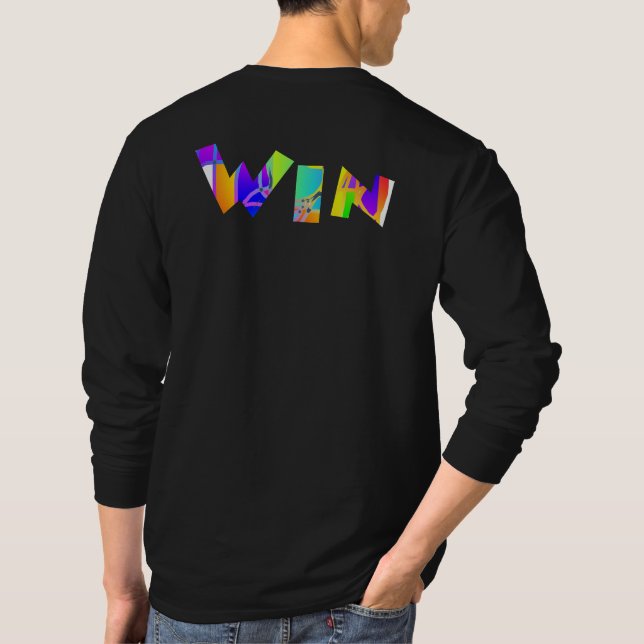 WIN-Logo-Schwarz T-Shirt (Rückseite)