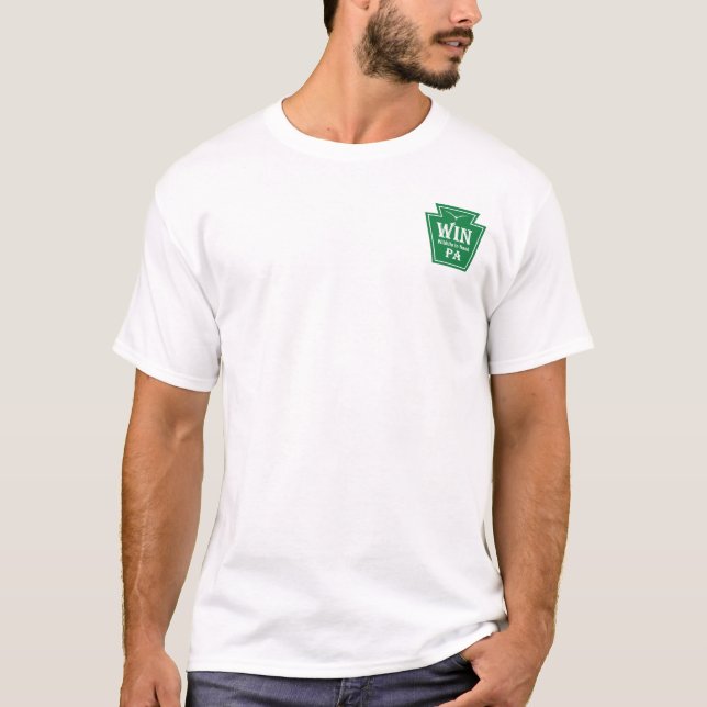 WIN Logo T-shirt w/ QR code on back (Vorderseite)