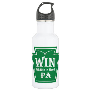 WIN Logo Wasserflasche