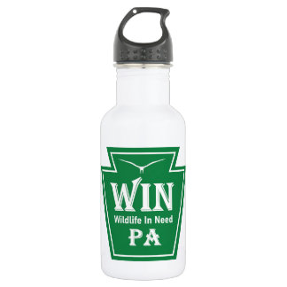 WIN Logo Wasserflasche