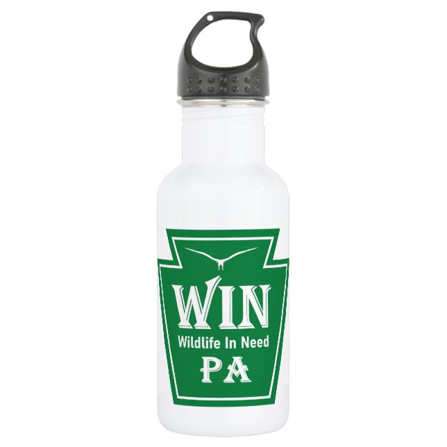 WIN Logo Water Bottle Edelstahlflasche (Vorderseite)