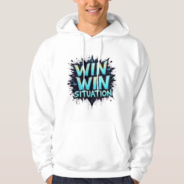 Win-Win Men Basic Hooded Sweatshirt (Vorderseite)