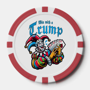 Win With A Trump - Gewinne mit einem Trumpf Pokerchips