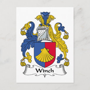 Winch-Familienwappen Postkarte