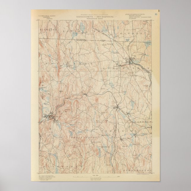 Winchendon, Massachusetts Poster (Vorne)