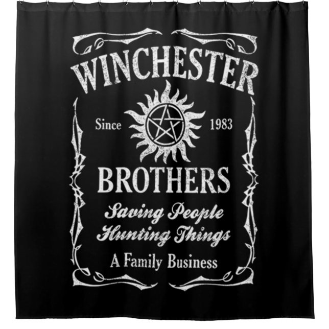 Winchester Bros Seit 1983 Duschvorhang (Vorderseite)