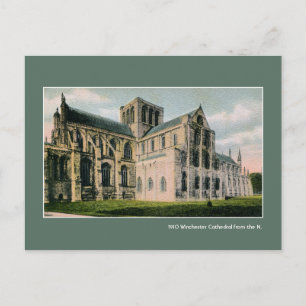 Winchester Cathedral im Stil der Jahrhundertwende Postkarte