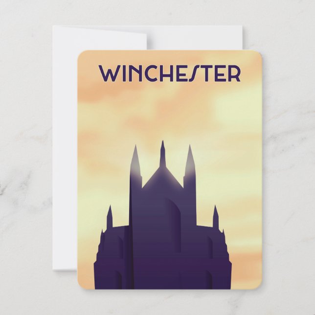 Winchester Cathedral Reiseplakat (Vorderseite)