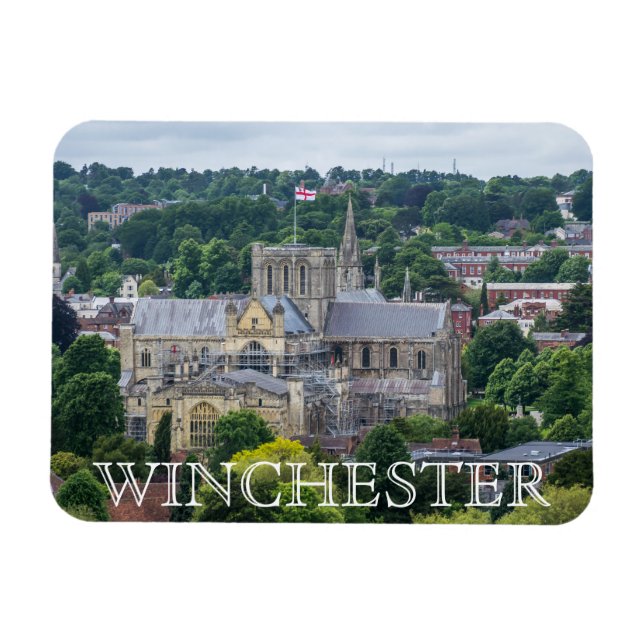Winchester Cathedral View Kühlschrankmagnet Magnet (Horizontal)