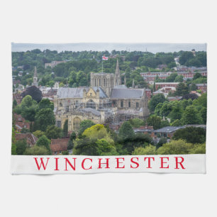 Winchester Cathedral View Teetuch Geschirrtuch