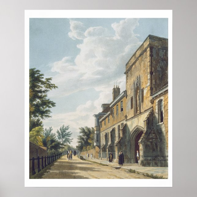 Winchester College Entrance with the Warden's Hous Poster (Vorne)