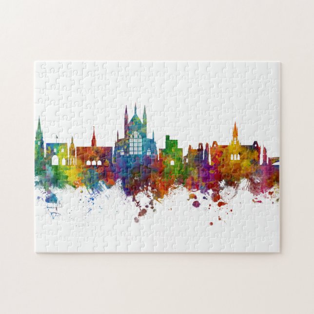 Winchester England Skyline Puzzle (Horizontal)