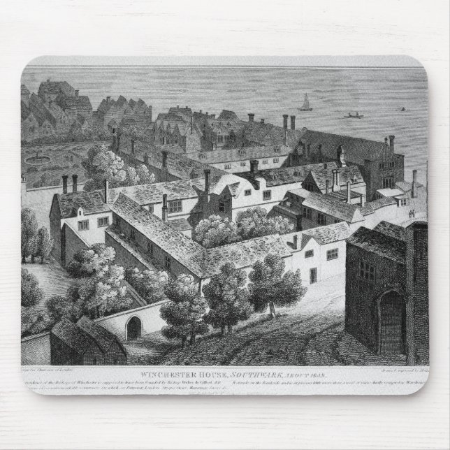 Winchester-Haus, Southwark ungefähr 1649 Mousepad (Vorne)