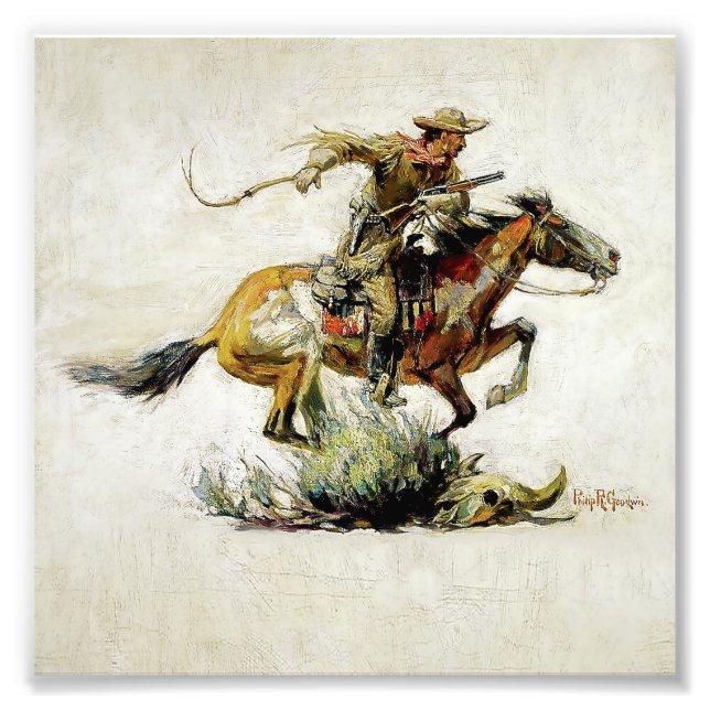 "Winchester Horse and Rider" Fotodruck (Vorne)