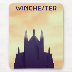 Winchester Kathedrale Reiseposter Poster Druck Mousepad