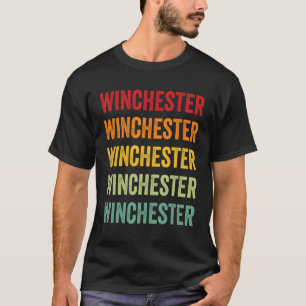 Winchester Landkreis Virginia Rainbow Text Design T-Shirt