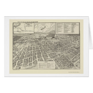 Winchester, panoramische Karte VA - 1926