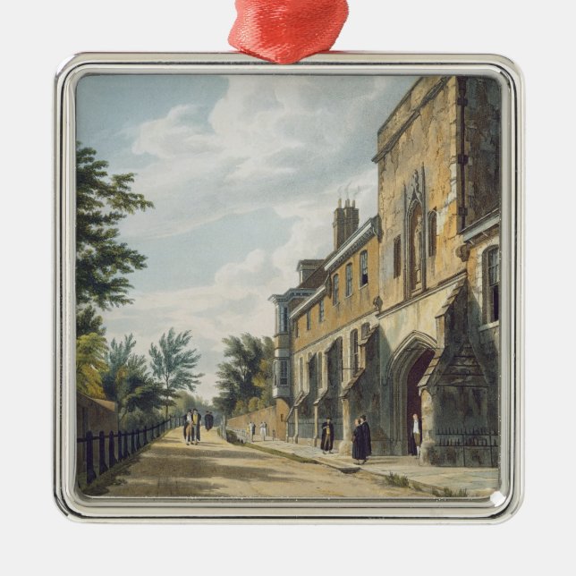 Winchester-Uni-Eingang mit Hous des Wärters Silbernes Ornament (Vorne)