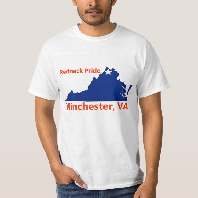 Winchester, Virginia-Redneckstolzt-shirt T-Shirt (Vorderseite)