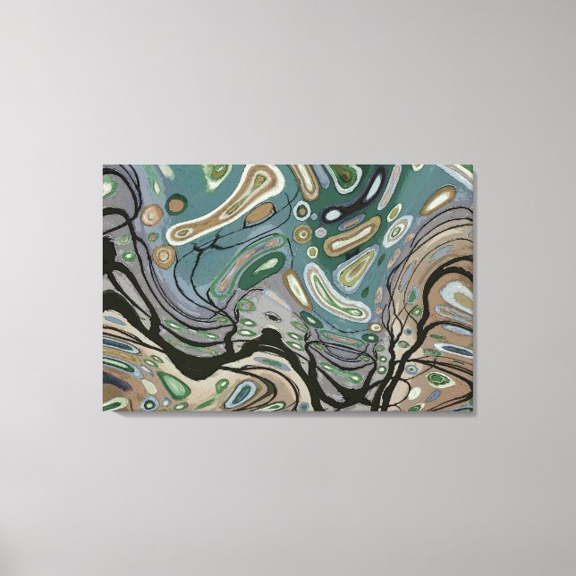 Wind - Abstrakte Kunst Leinwand (Vorderseite)