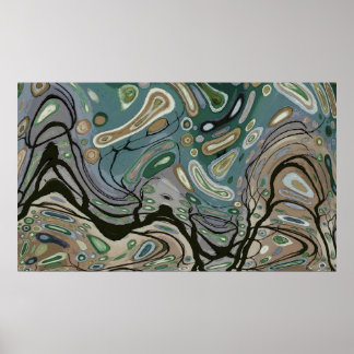 Wind - Abstraktes Poster