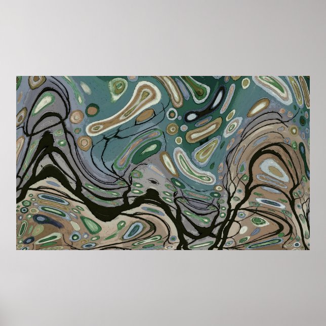 Wind - Abstraktes Poster (Vorne)