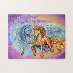Wind and Flame unicorn pegasus~puzzle Puzzle