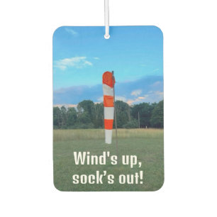 Wind auf, Sock's out, Foto, Funny, Aviation, Cool Autolufterfrischer