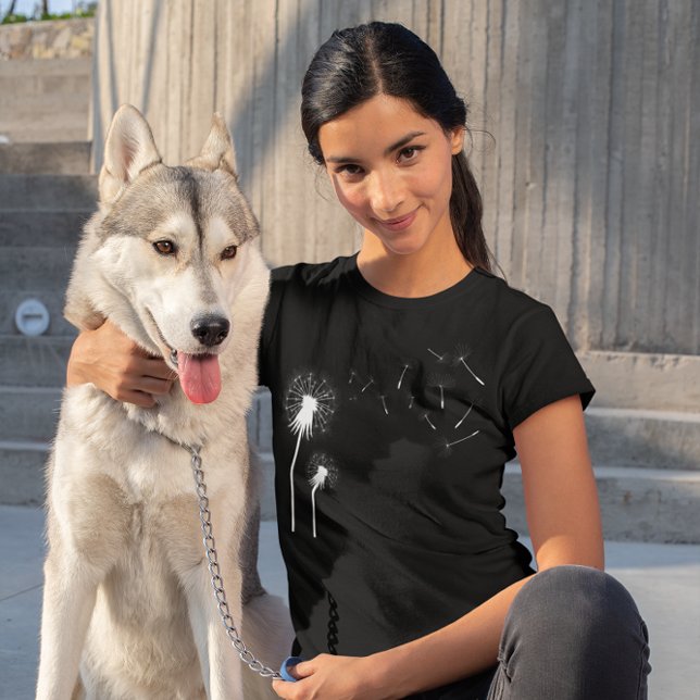 Wind blasen Dandelion Samen natürliche Blütenblüte T-Shirt (Von Creator hochgeladen)