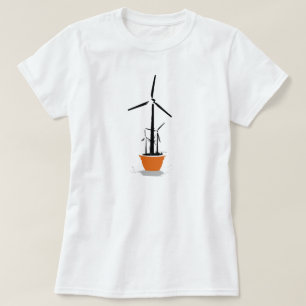 Wind-Blumen-T - Shirt-/ErdtagesT - Shirt