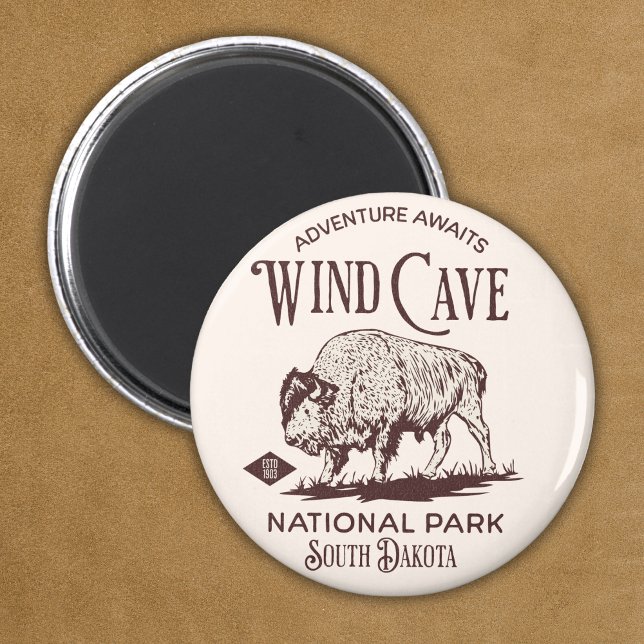 Wind Cave National Park Gift for nature Lovers Magnet (Von Creator hochgeladen)