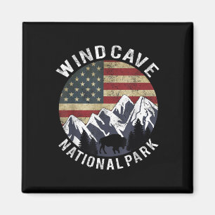 Wind Cave National Park T-Shirt Camping South Dako Magnet